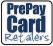 List the retailers who stock ShopWindowAds Prepay Cards